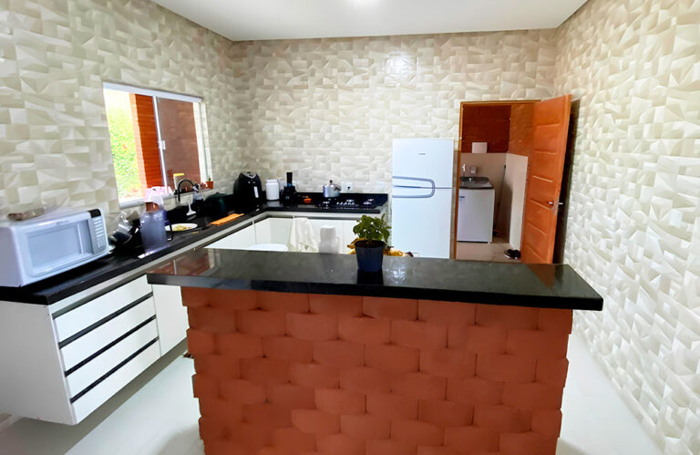 Revestimento de parede no Balcão de cozinha