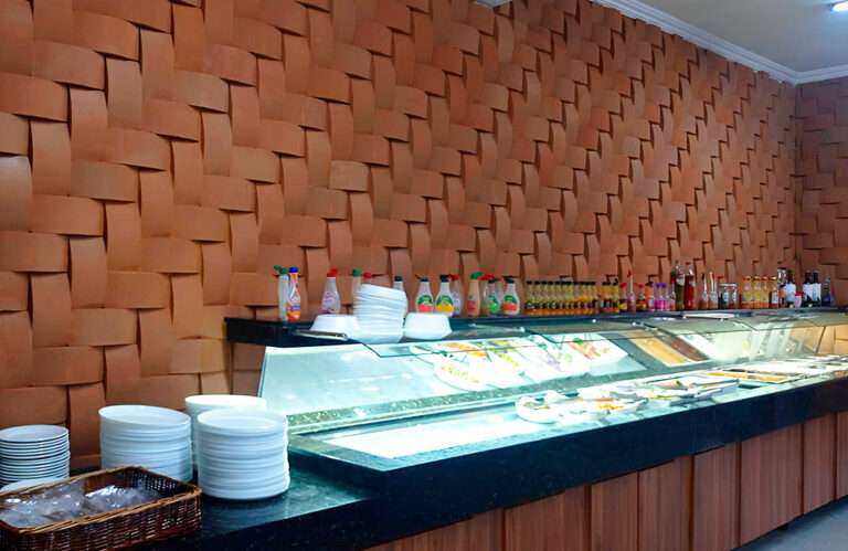 Revestimento de Parede com Pastilhas Ecológicas